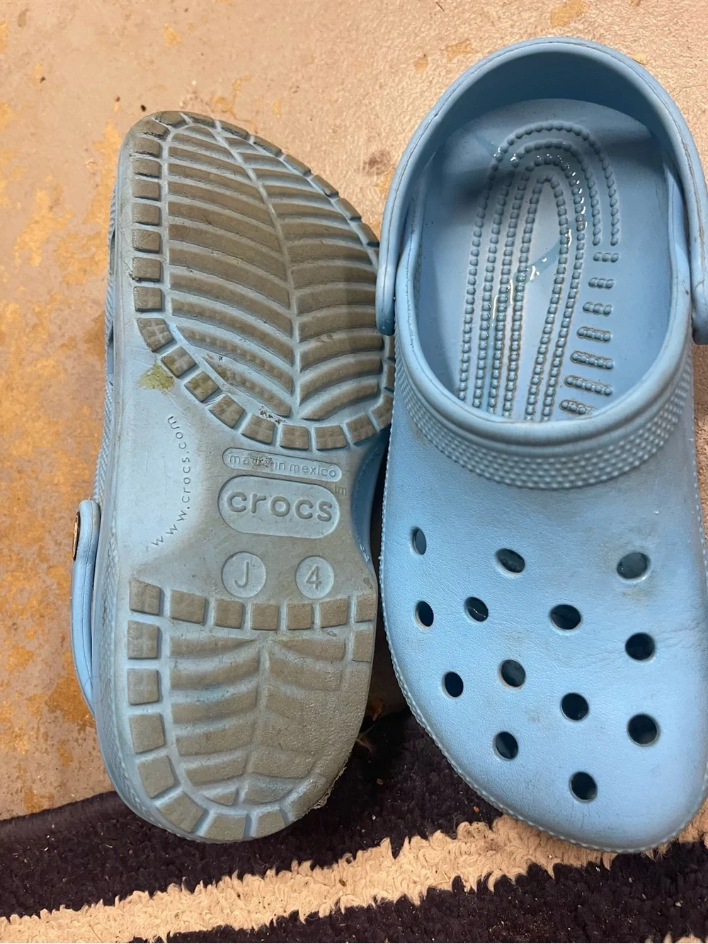 CROCS Kids Sky Blue Classic Clog Sandals